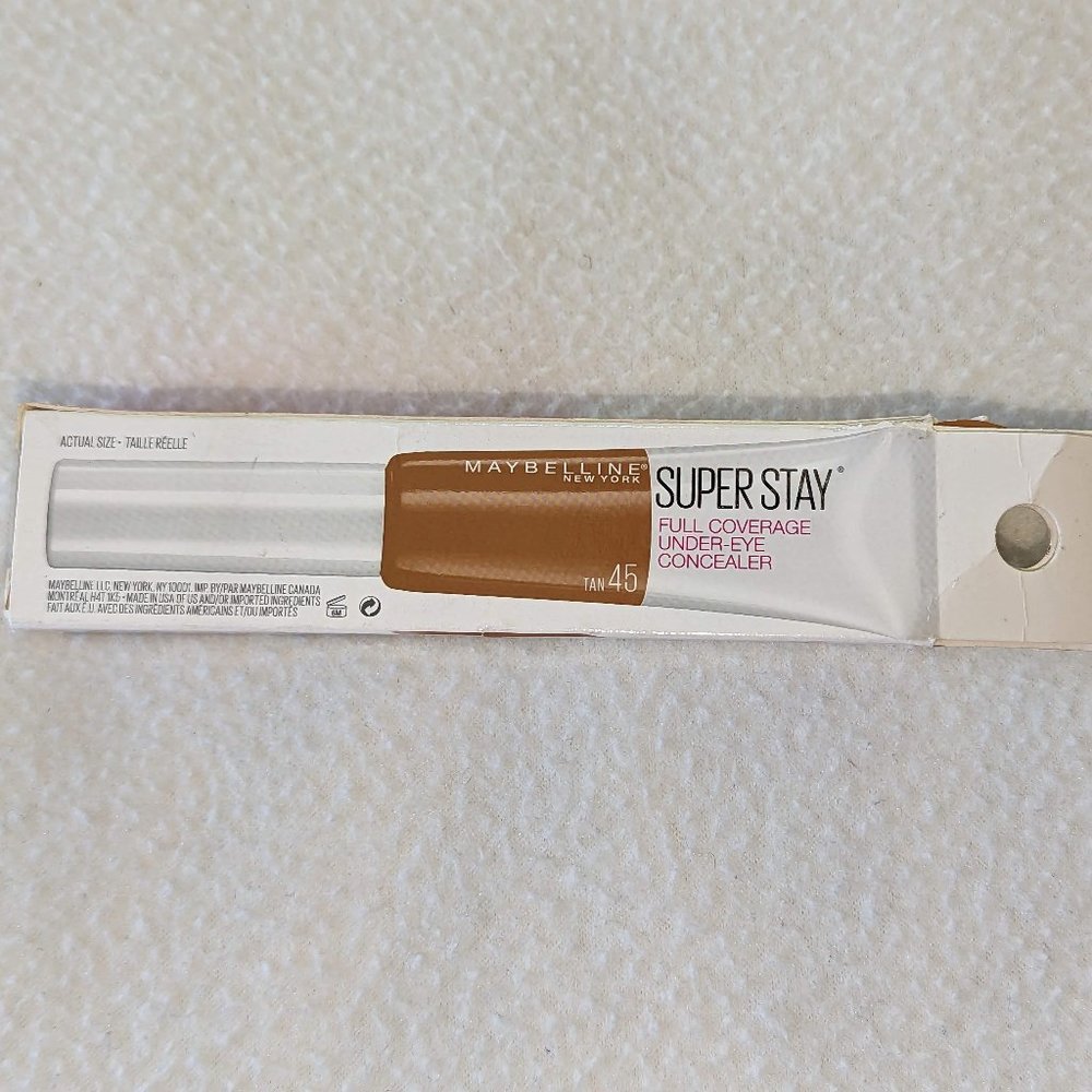 🌷4/$20 Maybelline Newyork Super Stay Full Coverage Under Eye Concealer Tan 45 - Picture 8 of 11